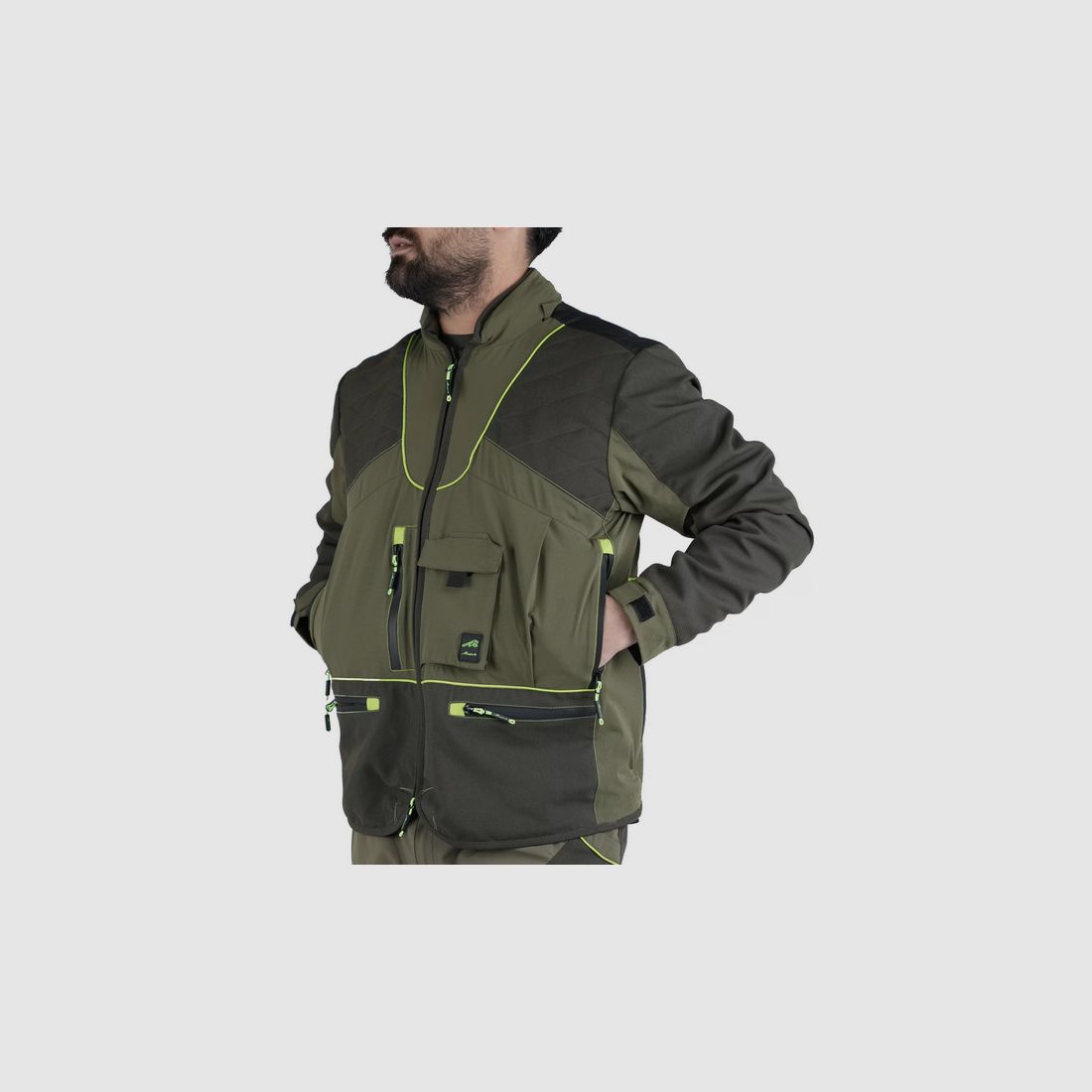 Masseria Jagdjacke 84 Fluoreszierend Grün, Bild 2 von 3