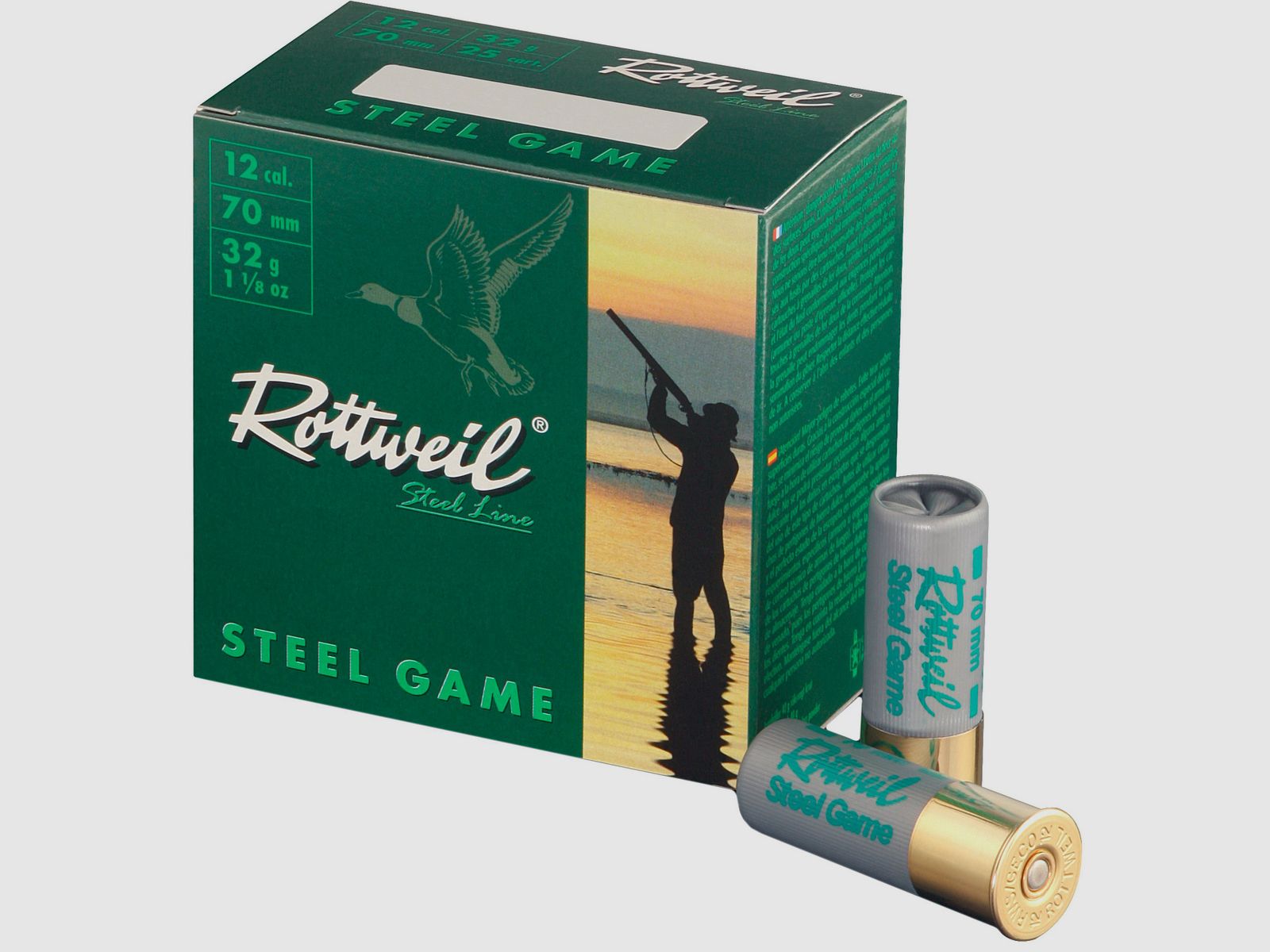 Rottweil Schrotpatronen Steel Game 12-70 3,25 mm