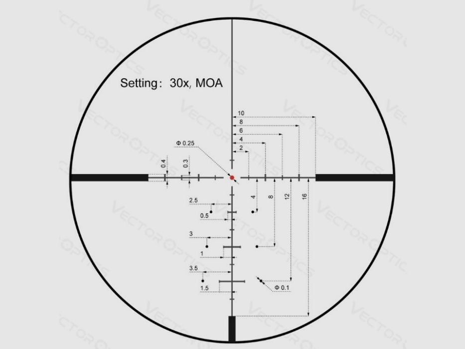Luneta Vector Optics Continental x6 5-30x56 Hunting SFP, zdjęcie 6 z 8