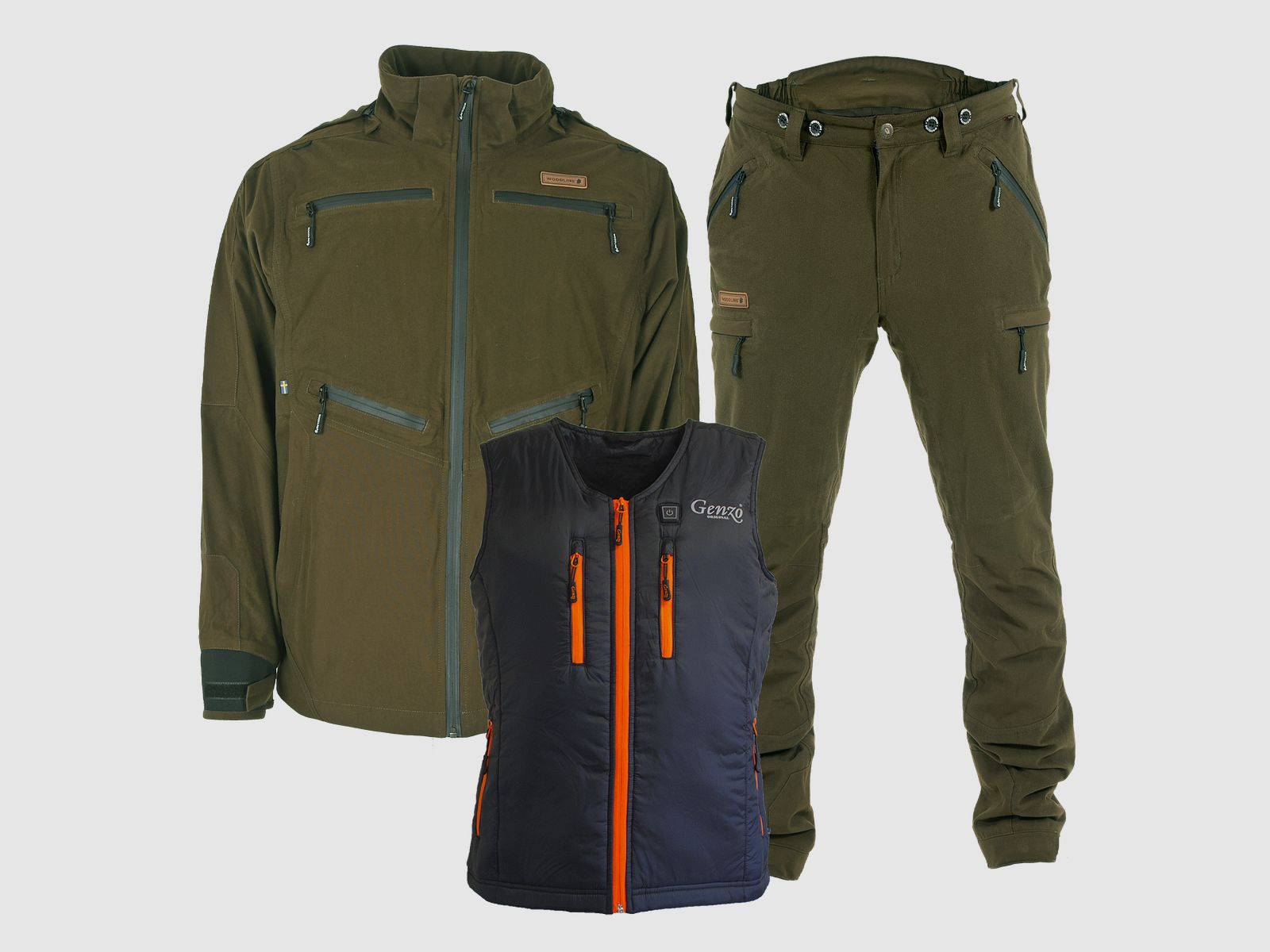 Woodline Stone Jagdanzug mit Thermoweste Herren