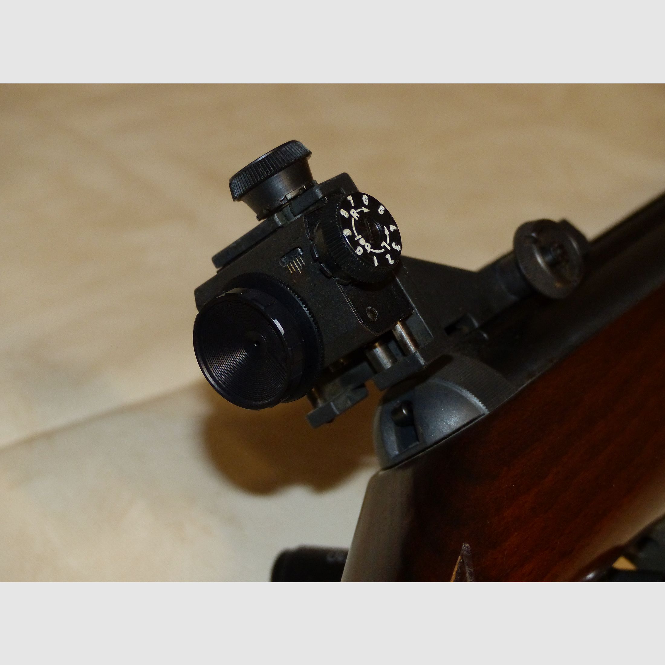 Air rifle Diana Mod. 36 with F, safety and diopter 1991 as new vintage