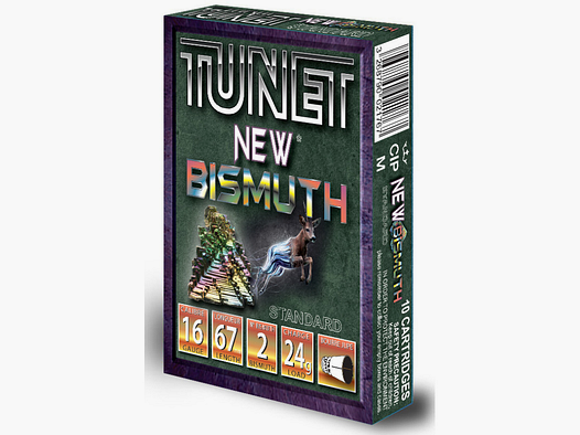Cartuchos Tunet Bismuth Ciervo STD - Cal. 16/67