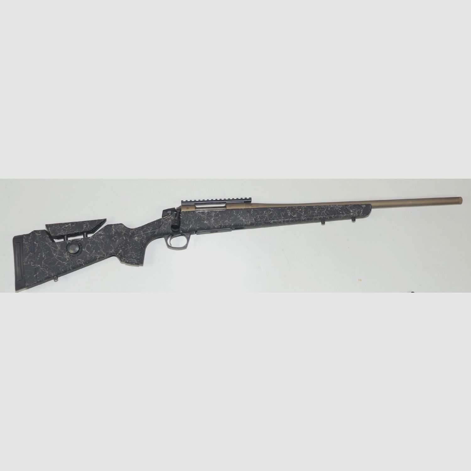 CVA Cascade LRX repeating rifle 6.5 Creedmoor with Cerakote coating fully assembled and zeroed with Leica Amplus