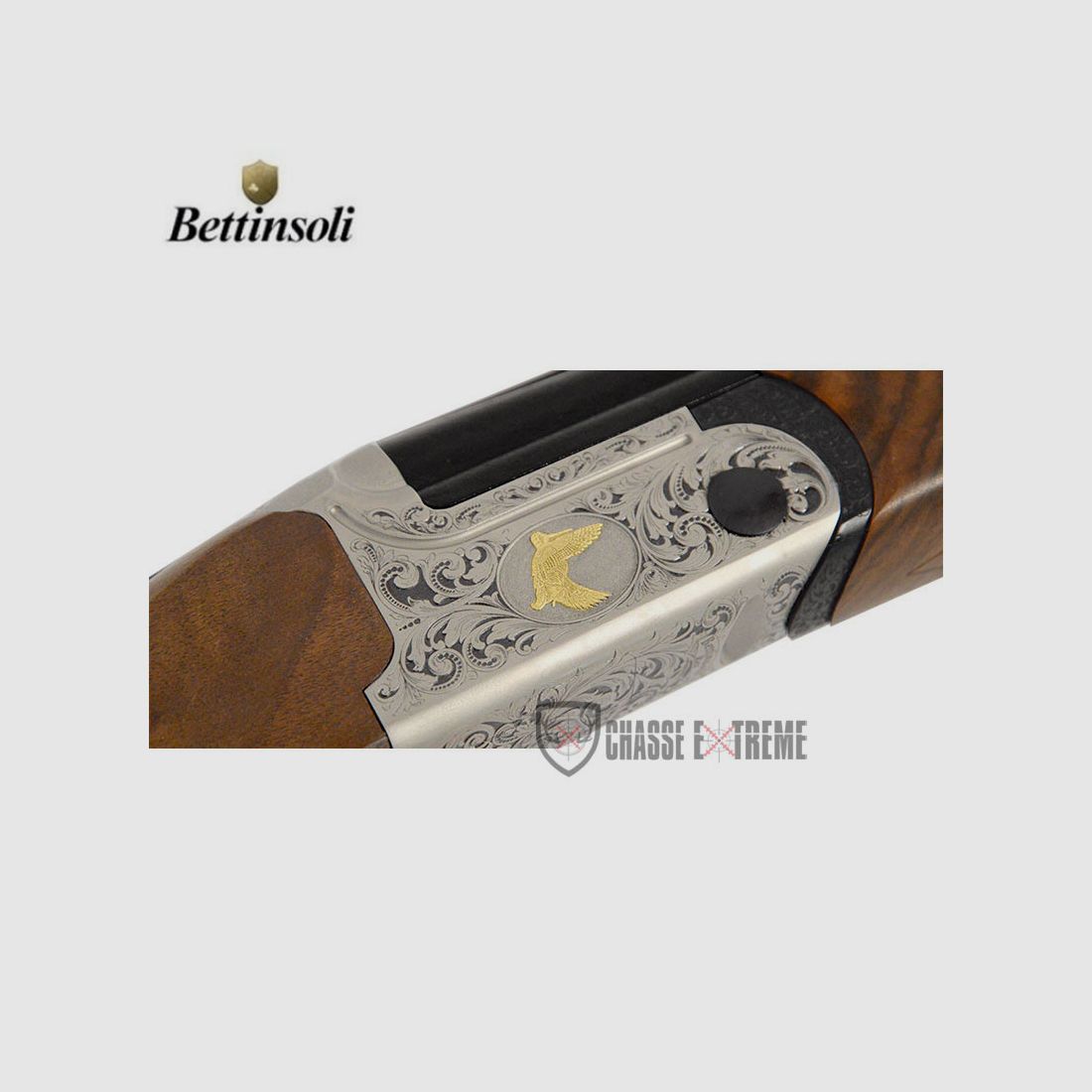Bockdoppelflinte BETTINSOLI Rex 71cm Kal 12/76, Bild 3 von 4