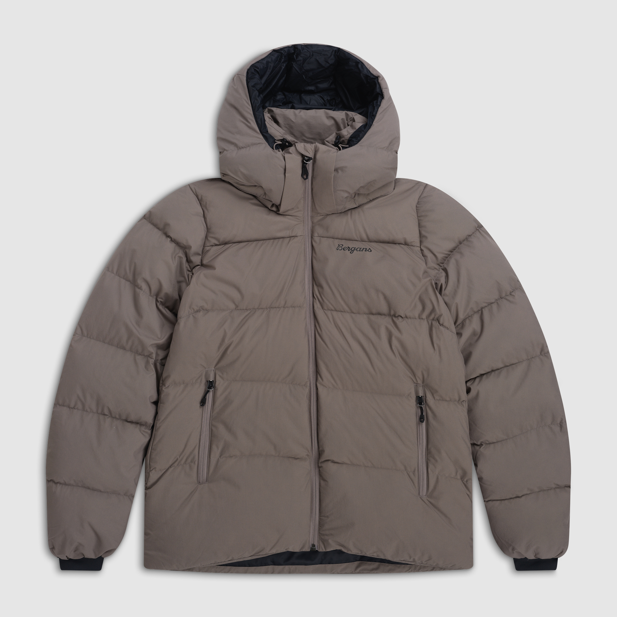Bergans Lava Warm Down Jacket w/Hood Women Rock Taupe L