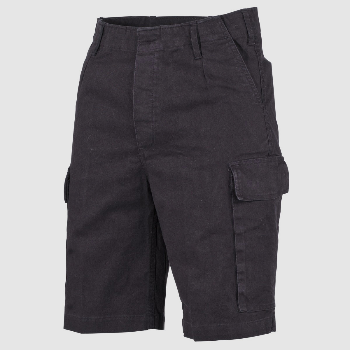 MFH BW Moleskin-Bermuda, schwarz-stonewashed 2XL Schwarz