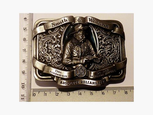 Seltene Gürtelschließe/-Schnalle Smith & Wesson Absolute Reliability