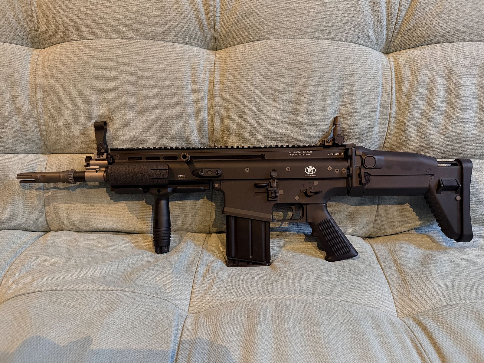 Wei-ETech FN Herstal SCAR-H Volledig metaal Open-Bolt Gas-Blow-Back 6mm BB zwart F Mark, afbeelding 1 van 10