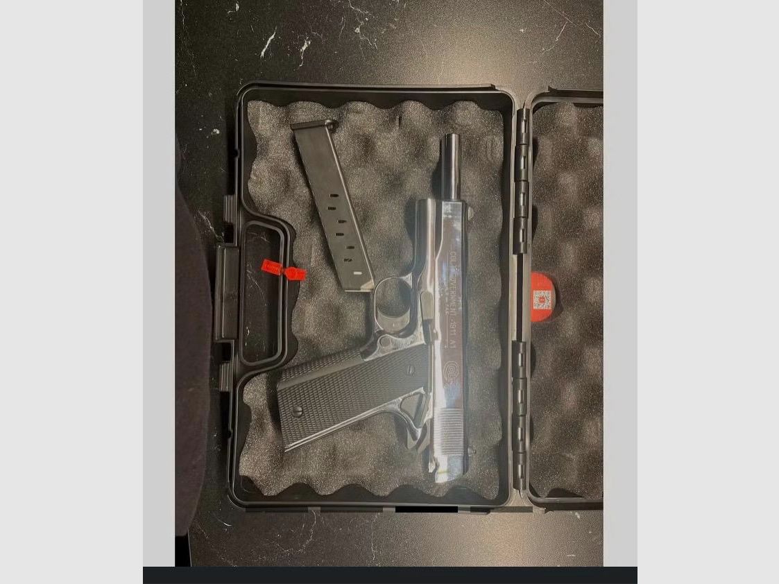 Colt 1911 Chrome Schreckschuss , Bild 2 von 3