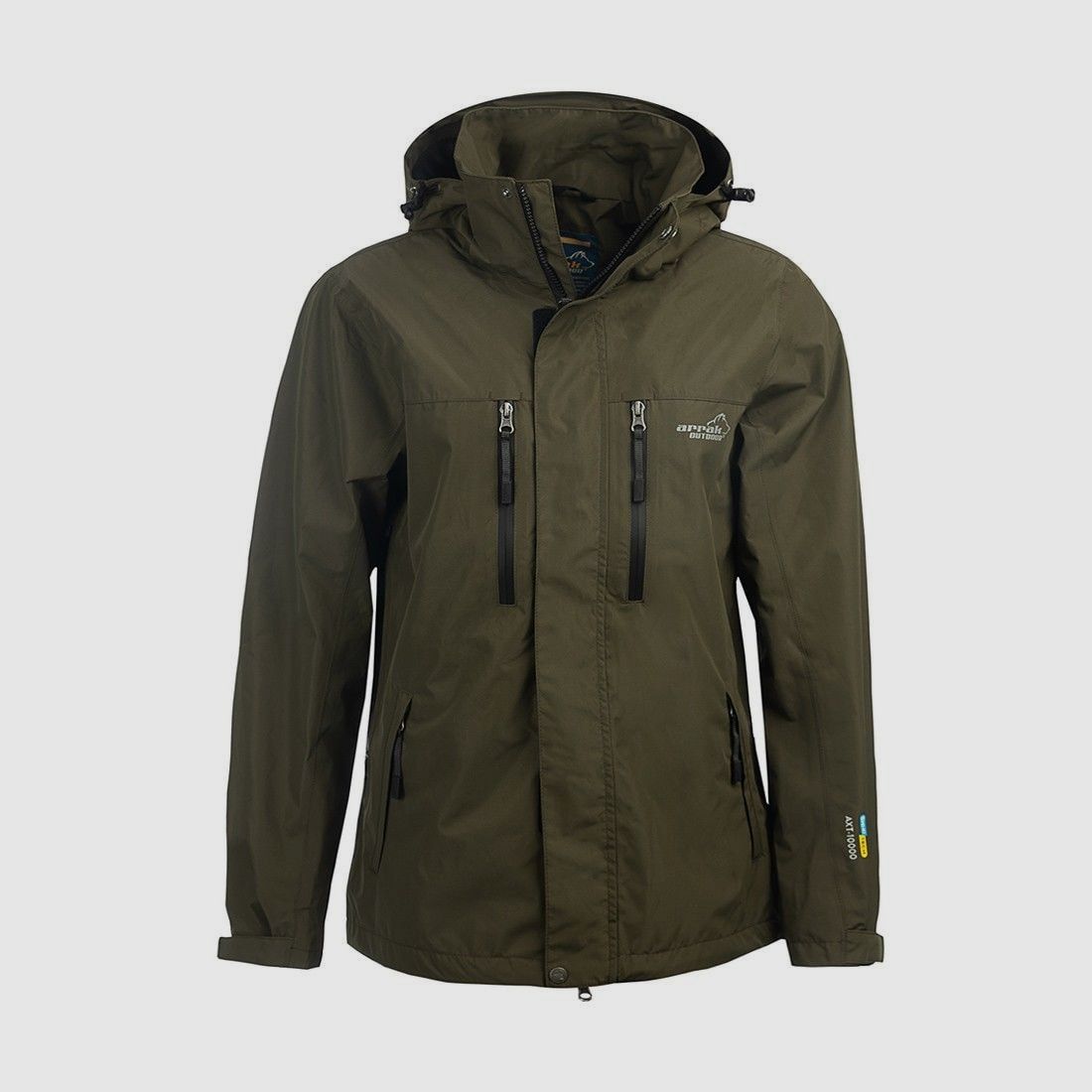 Arrak Outdoor Regenjacke Herren Olive - L