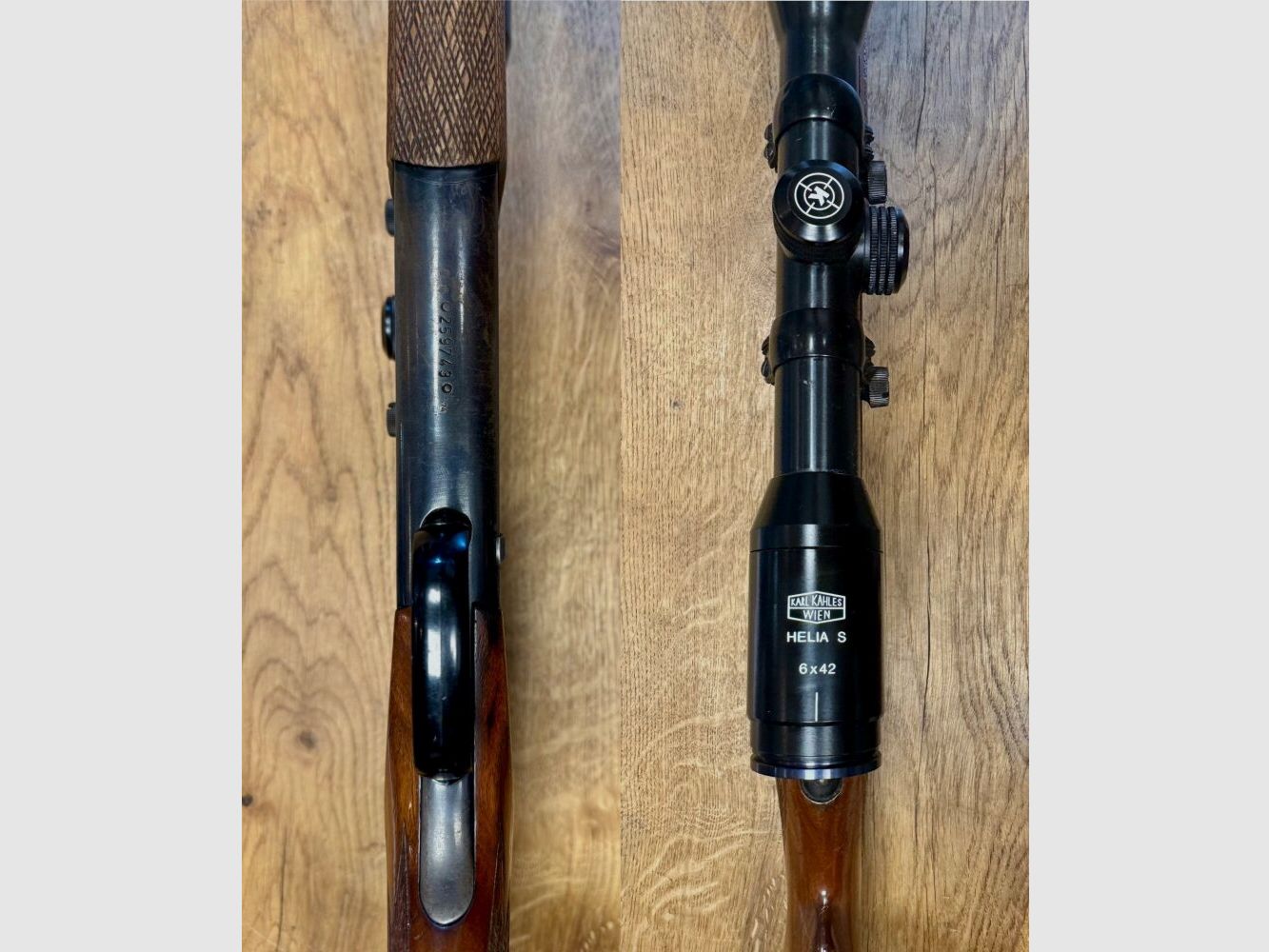 Fucile a canne sovrapposte Voere con armamento manuale e ottica