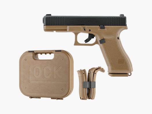 Glock 17 Gen5 French Edition  - Metal Slide GBB - Schwarz-Coyote | UMAREX