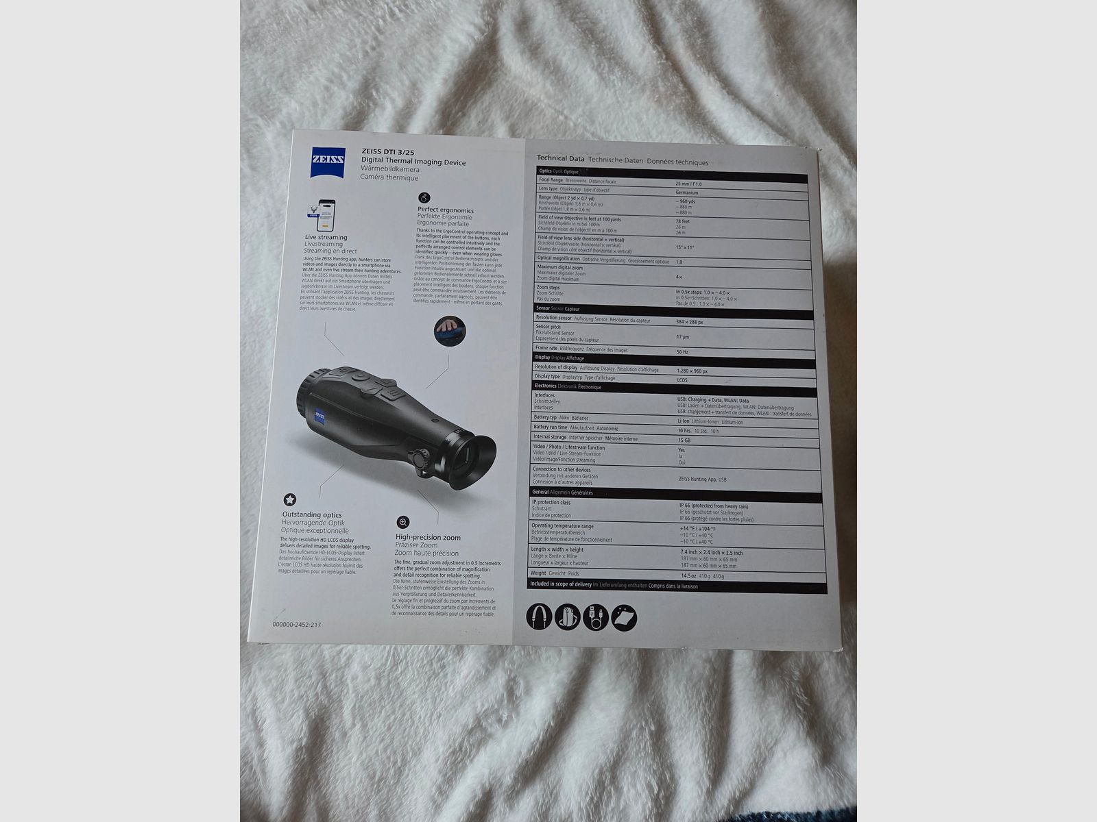 Wärmebildkamera DTI 3/25 von Zeiss