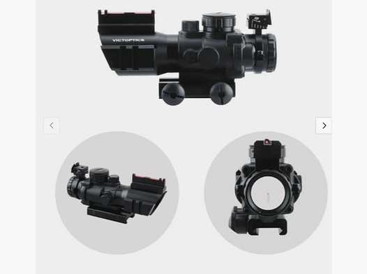 Victoptics OPSL12 C1 4x32IR - für 21mm Picatinny/Weaver - für Airsoft, Schießsport, usw.