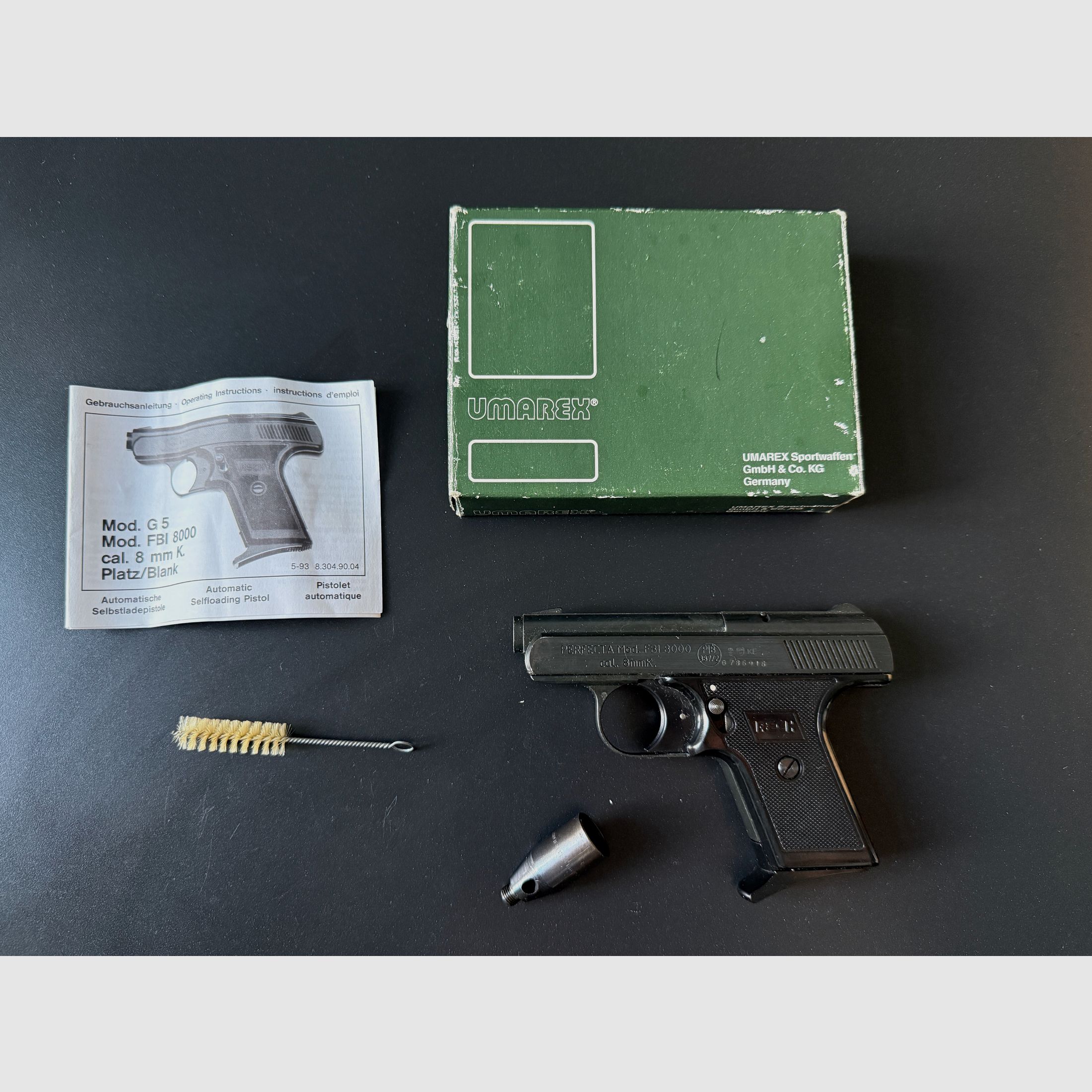 UMAREX Perfecta Mod. FBI 8000 Cal. 8mmK. Made in Germany