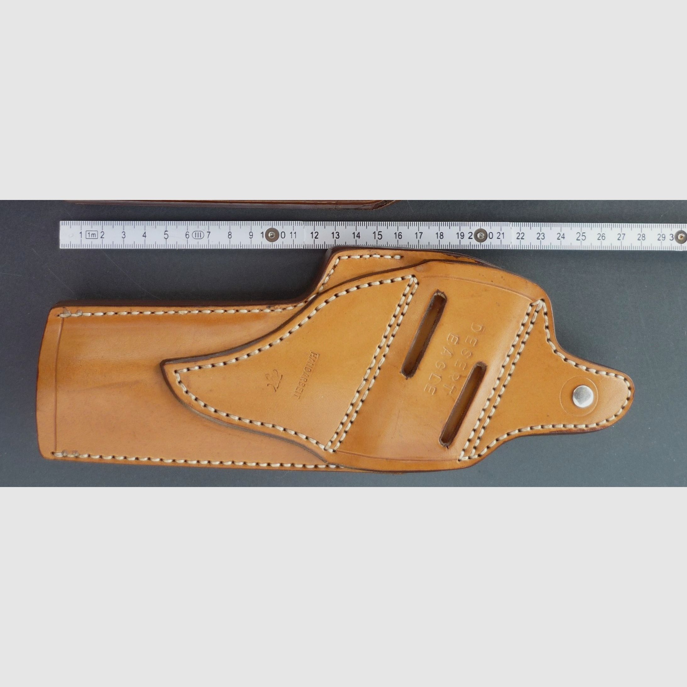 HKDesign Holster Art. Nr. 003 mit Teflon Kornschiene und Snapverschluss für Desert Eagle - für Linkshänder