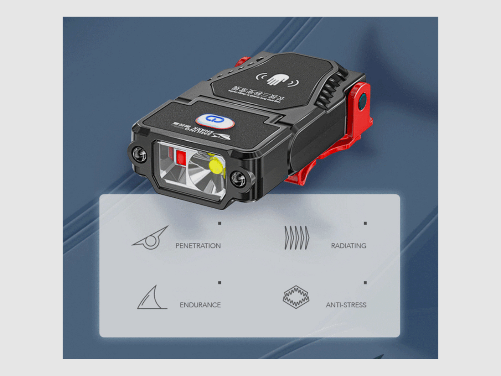 RECHARGEABLE MULTIFUNCTION LED FLASHLIGHT, image 1 of 5