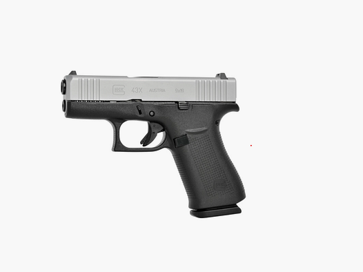 Glock 43x Silver Pistole 9mm Luger