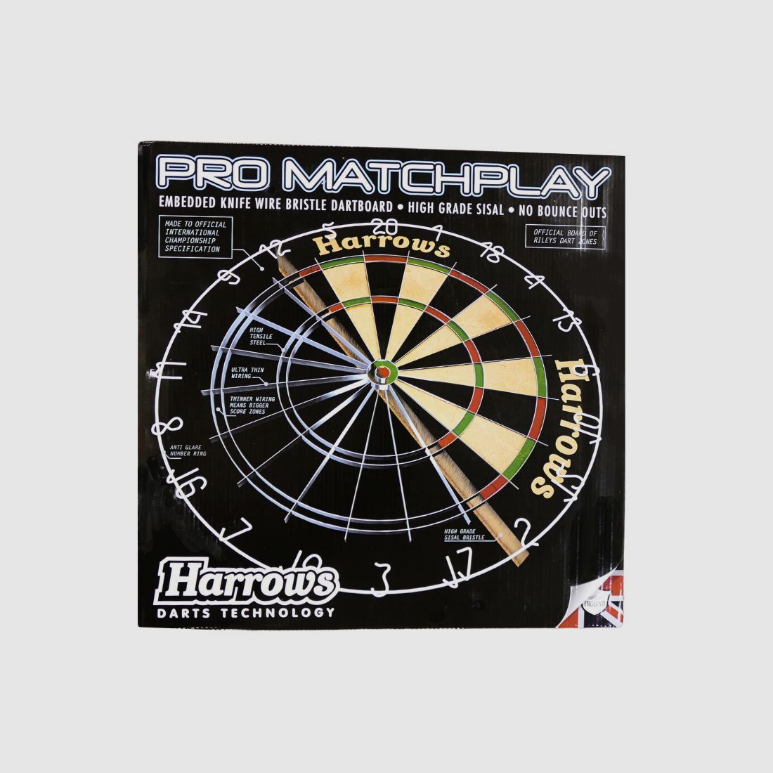 Harrows-Darts-Technology Pro Matchplay Dartboard Dart & Zubehör