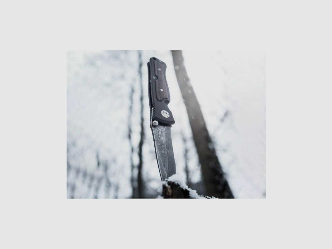 Böker Leopard Damast II Messer Panzer Stahl