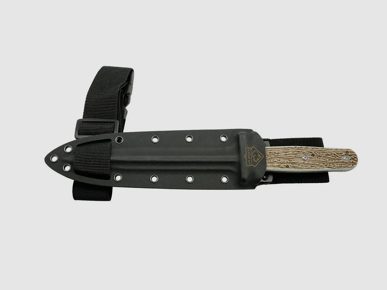 PUMA XP pig sticker 13, Abfangmesser, POM Commando Stag