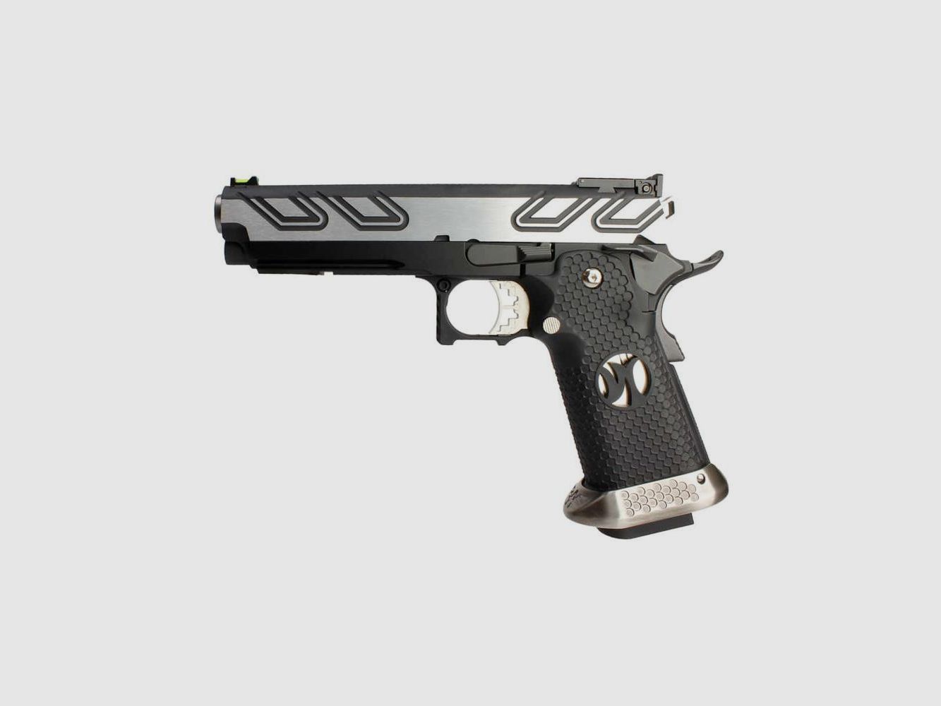 GBB HX23 AW Custom - IPSC Voll Silber - Präzision und Zuverlässigkeit für den Schießsport, Bild 1 von 5