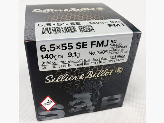 Sellier & Bellot 6,5x55 FMJ 140gr.