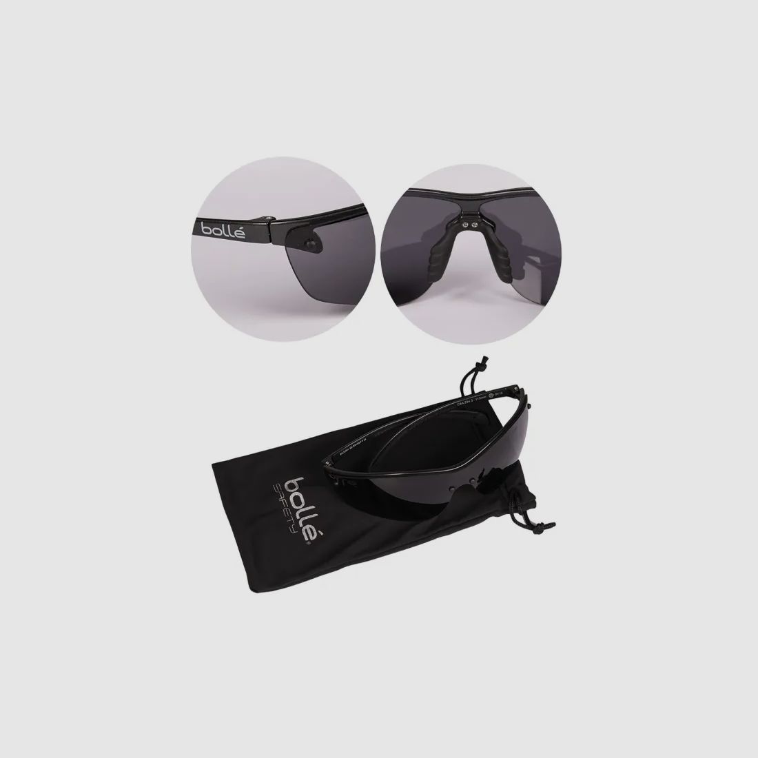 Schutzbrille Bollé® "Silium+" Smoke (getönt)