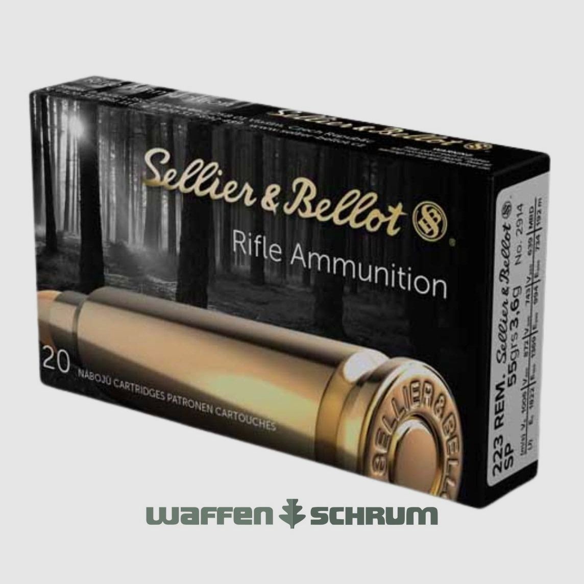 Sellier & Bellot Teilmantel 3,6g - 55gr. .223Rem