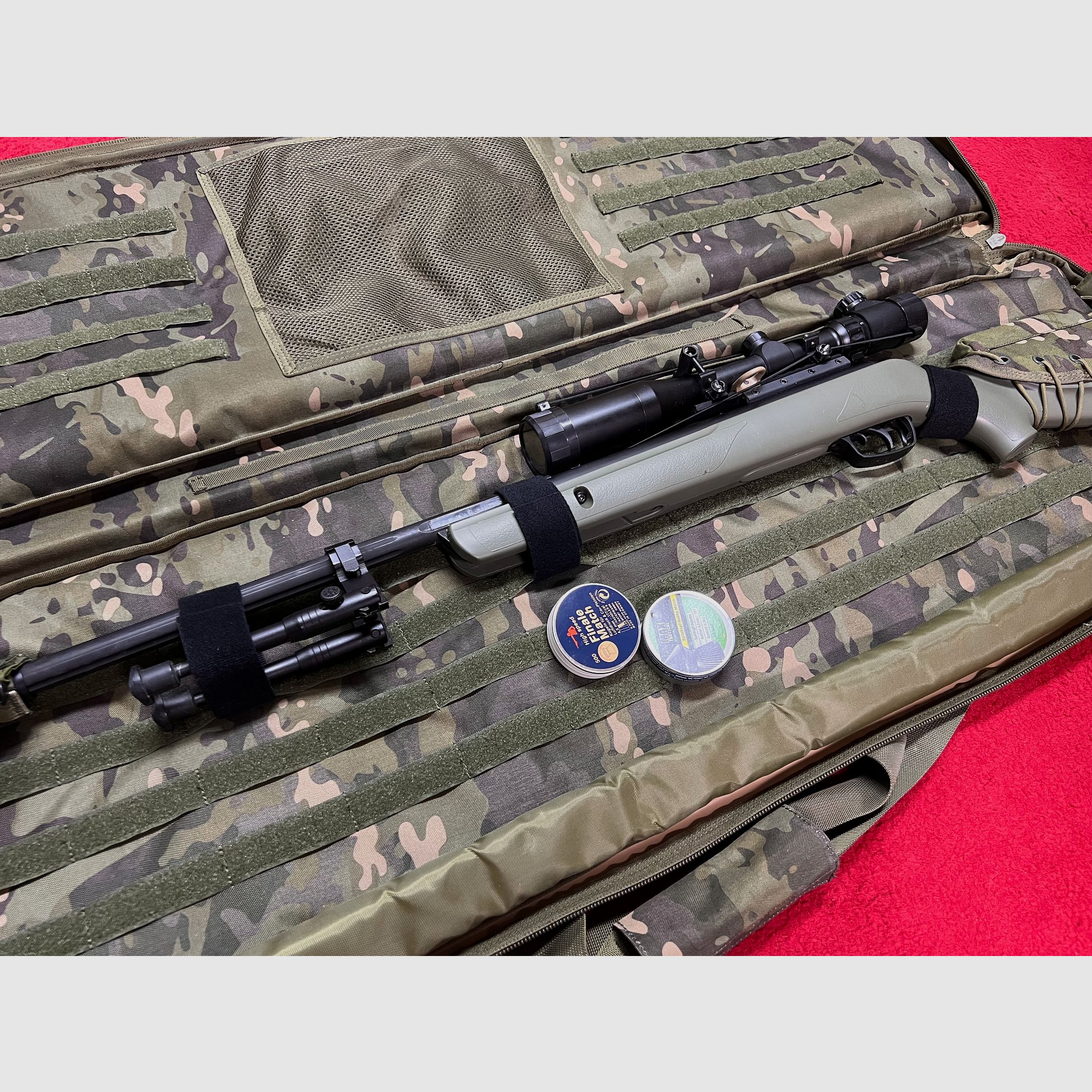 Gamo Zombie 4,5mm Luftgewehr mit Tasche und Zubehör in Oliv 