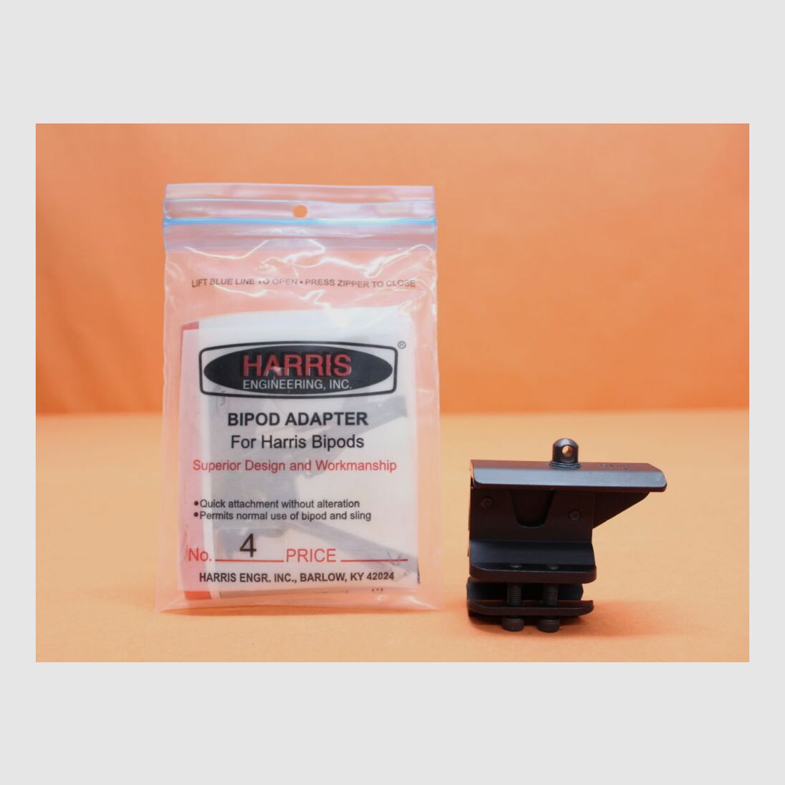 Harris Harris Adapter No.4: Universal-Adapter (Laufklemme) bis Ø=ca. 15mm mit Riemenöse 9mm