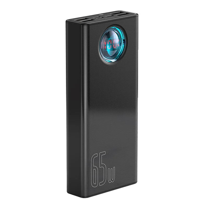 Powerbank BASEUS AMBILIGHT 30000MAH, 4XUSB, USB-C, 65W (ZWART), afbeelding 4 van 14