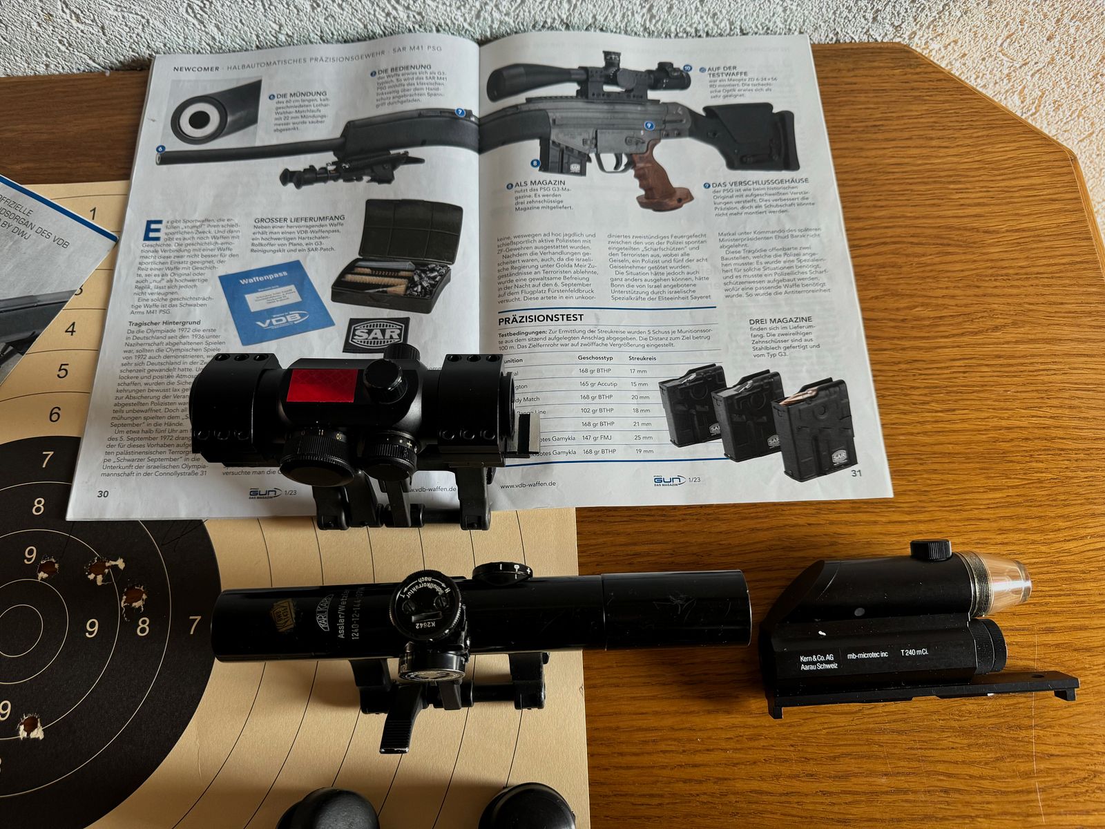 Selbstladegewehr SAR 2000,(G3) mit ZF / Rotpunktvisierung  in 308 win.