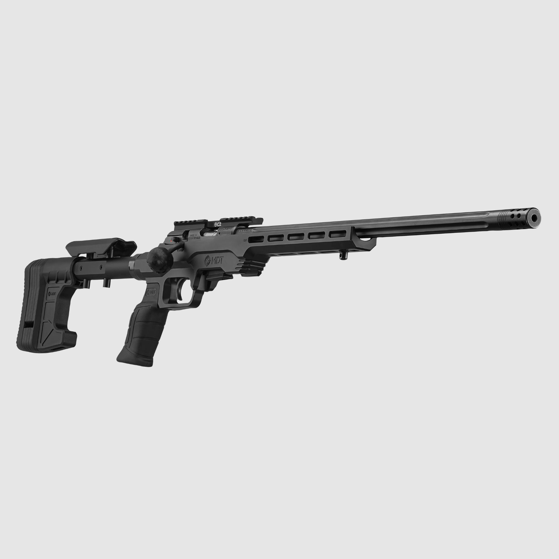 KK-Repetierbüchse CZ 457 MDT Chassis Mlok und sling swivel, Kaliber .22lr