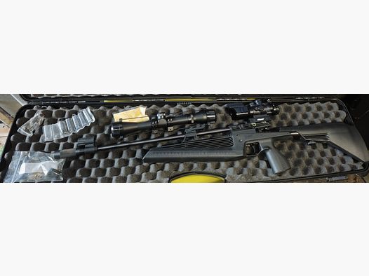 Baikal MP-61 Mehrlader-Luftgewehr (4,5 mm Diabolo) mit 2 Optiken, Koffer & Zubehör