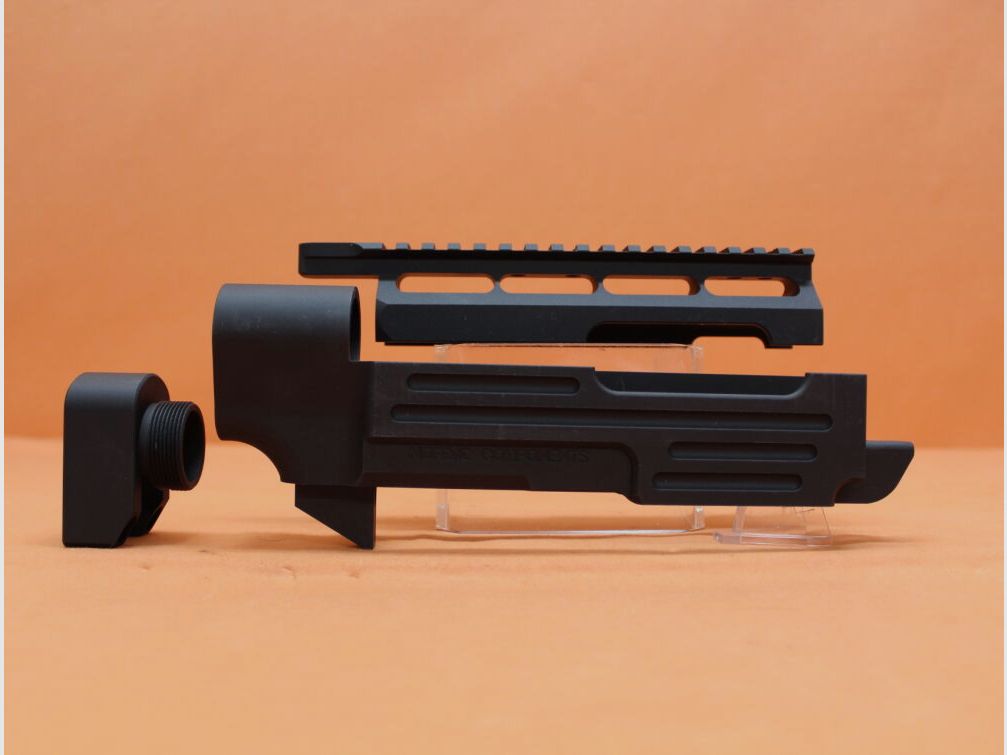 Nordic Components Ruger10/22: Nordic Components AR22 Stock-Kit (STK-AR-22-AS-BK) Umbausatz für AR-15 Schaftteile