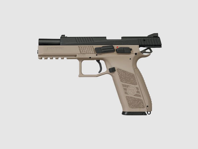 KJ Works CZ P-09 Duty met metalen slide Gas Blowback 6mm BB, afbeelding 3 van 3