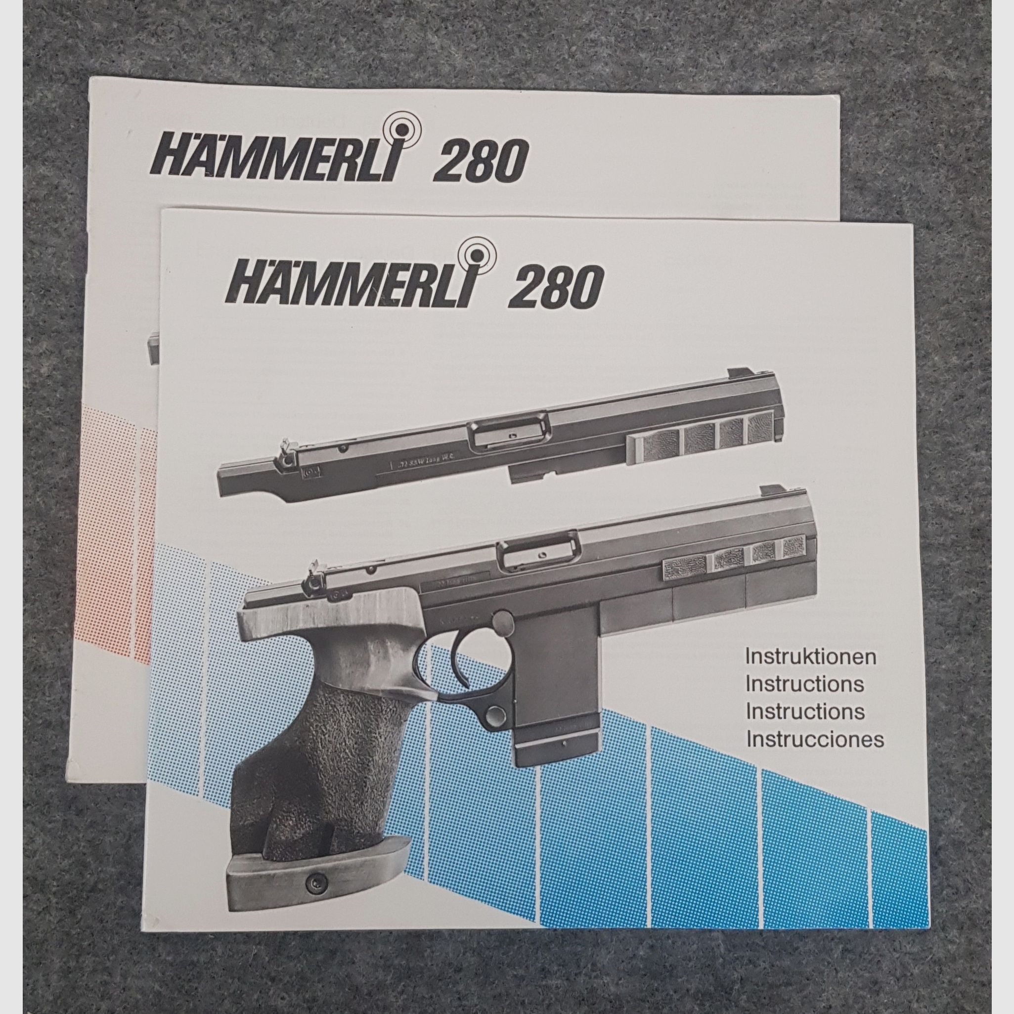 Hämmerli  Mod. 150  208  215  280  Beschreibung Bedienungsanleitung Luftpistole Luftgewehr KK Gewehr Co2 Pistole siehe Beschreibung. Preis ab