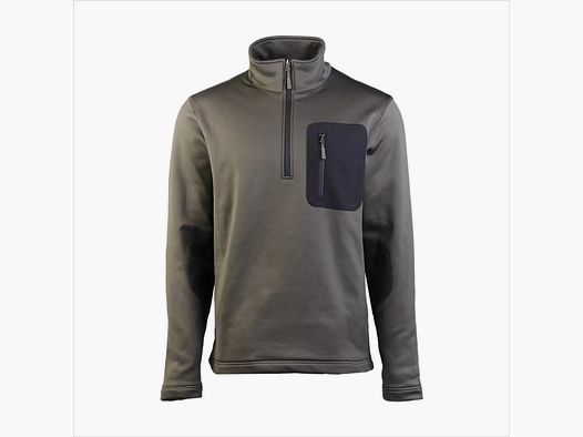 Mil-Tec Pullover Thermo-Fleece Zip - Oliwkowy / 3XL