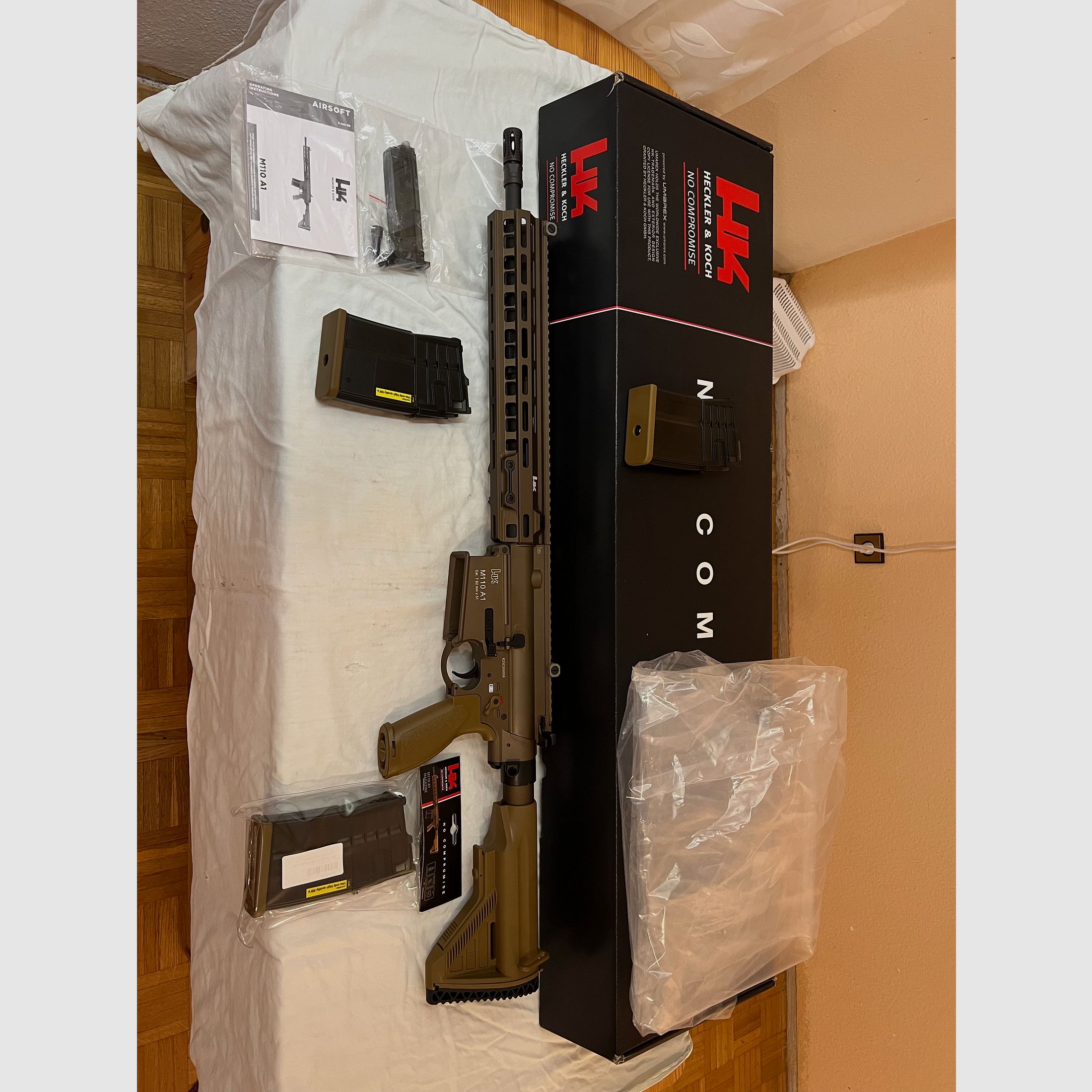 Umarex VFC Heckler & Koch HK M110 A1 Airsoft Vollmetall Gas-Blow-Back 6mm BB grünbraun neu NP 800€