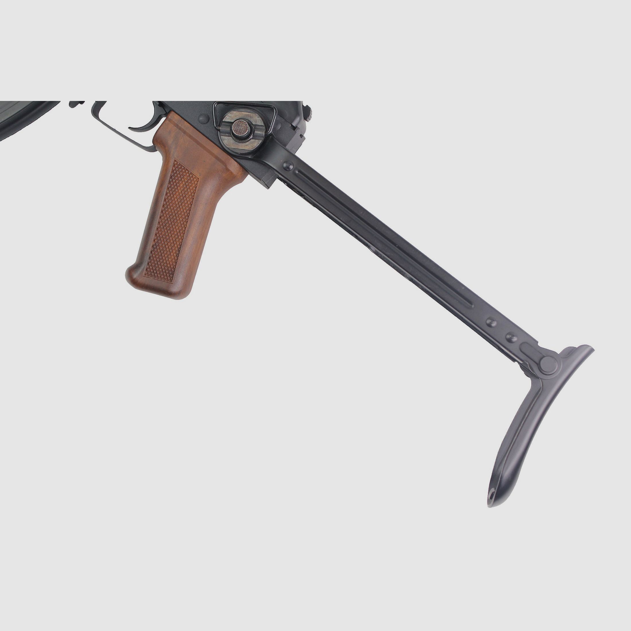 REPLIK AEG AKMS MIT KLAPP-SCHAFT AUS STAHL & HOLZ 1,0J, Bild 4 von 5