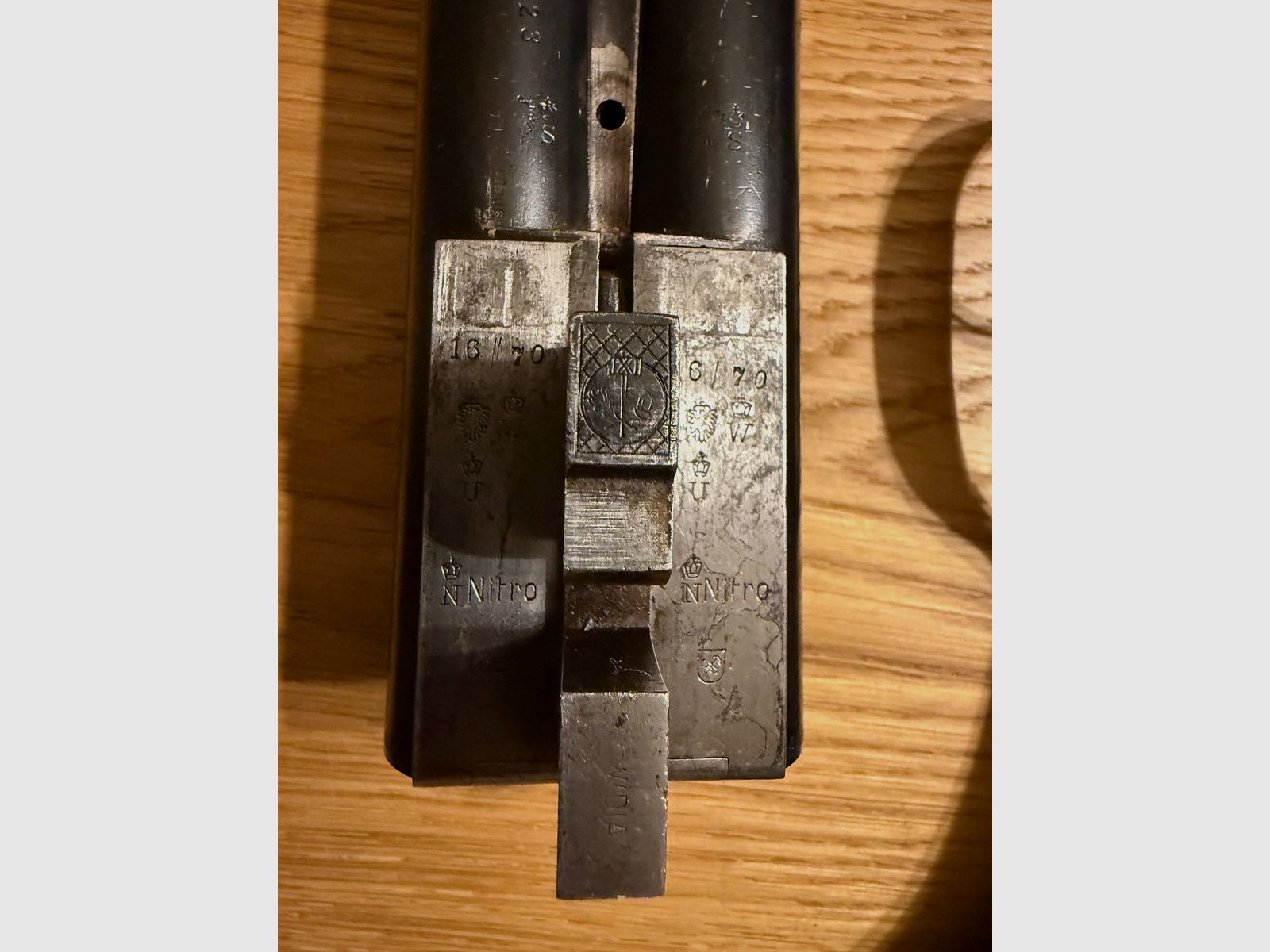 Dubbelgeweer/zijwaartse geweer Bühag Suhl Kal. 16/70