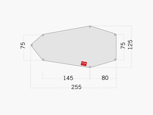 Tatonka Tent Groundsheet Floor Sheet PE Koli white