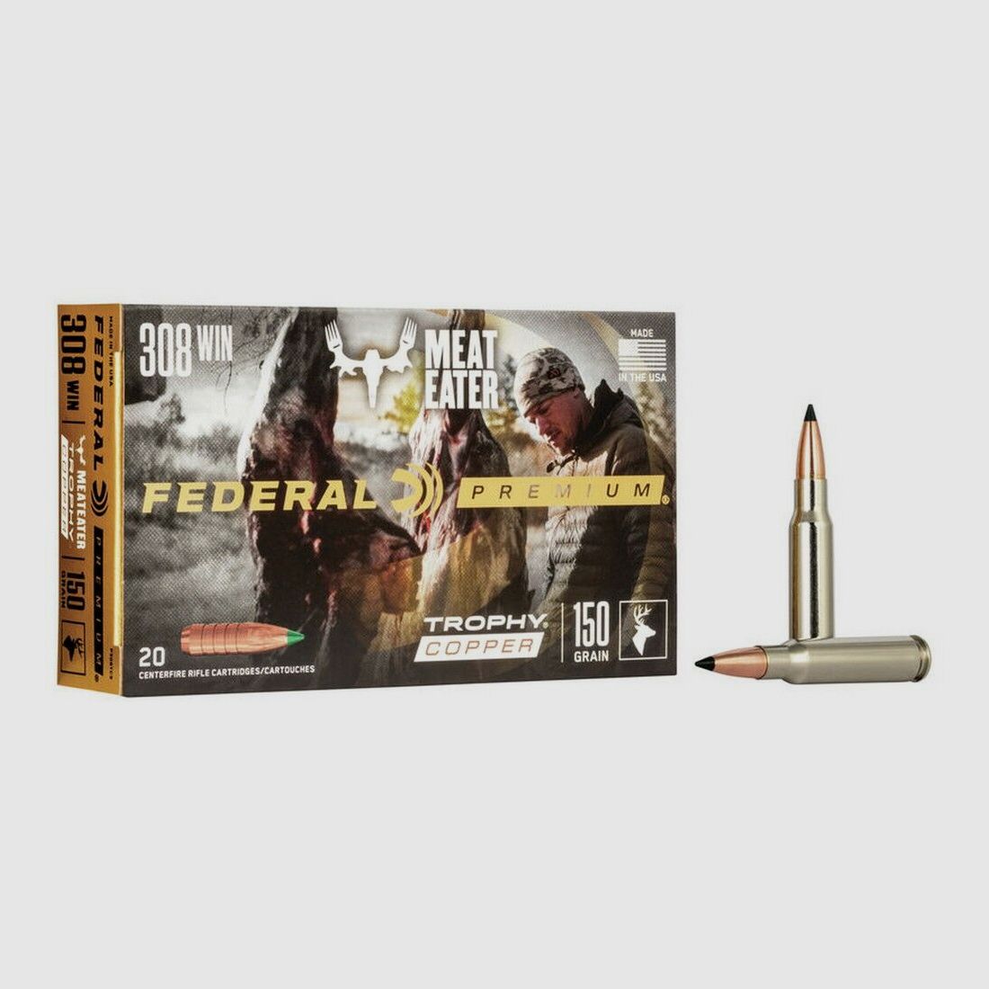 Federal 150grs Trophy Copper 20STK