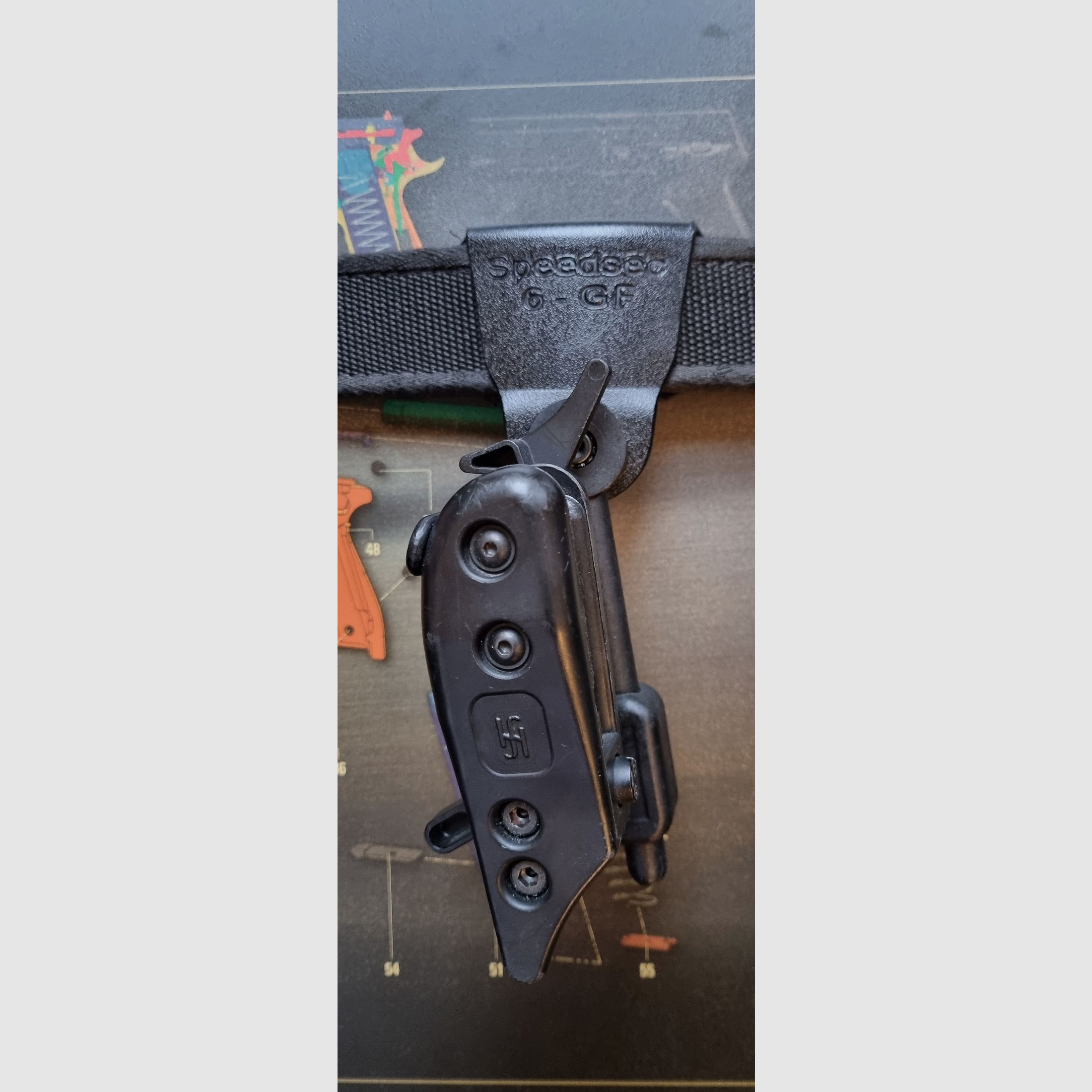 Höppner und Schumann Speedsec 6 GF für viele Pistolenmodelle passend (Sig Sauer X-Six, X-Five, P226, Glock, STI, S&W, CZ75....)
