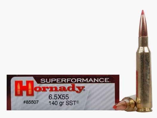Hornady Superformance 6,5x55 140GR SST 20 cartuchos