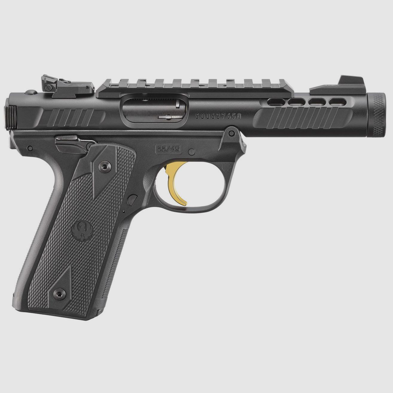 Pistole RUGER Mark IV 22/45 Lite 4,4″ Schwarz – .22 LR
