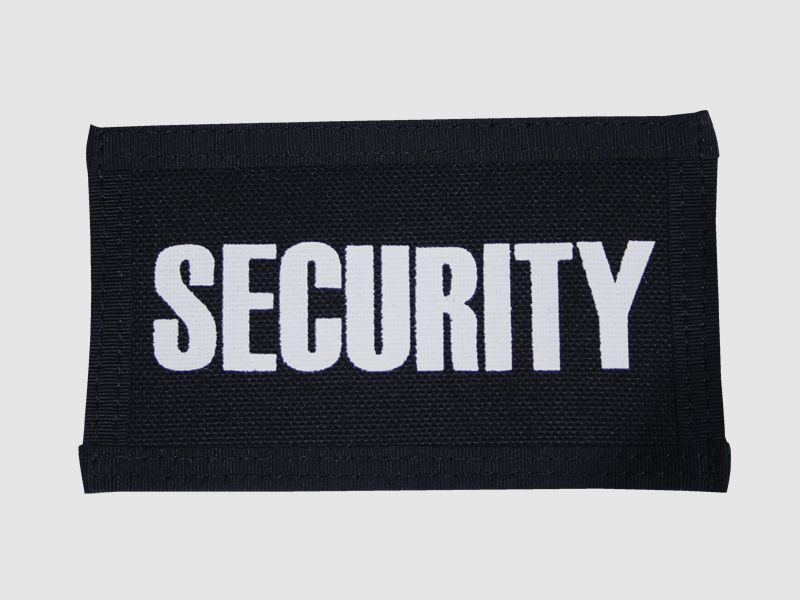 Security patch black for chest SECURITY