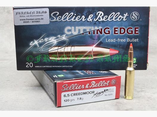 Sellier&Bellot 6,5 Creedmoor eXergy EDGE 120gr. 7,8g 20 Stück Staffelpreise