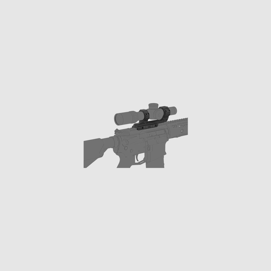 Vector Optics Montaje Monobloc Picatinny Qr Alto 38 mm 30 mm, imagen 8 de 9